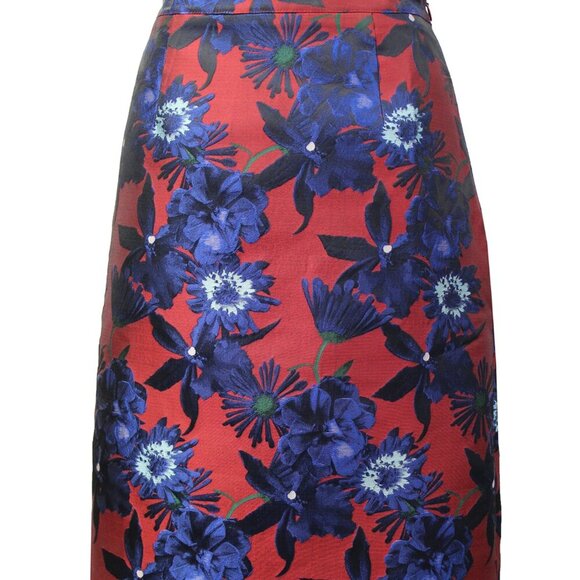 NWT Anthropologie Floral Jacquard Skirt by ISLA MAUDE - Picture 1 of 5